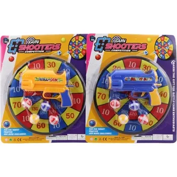 Terč na šipky Terč s míčky a pistolkou pro děti