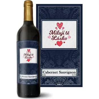 Víno Sablio Červené víno Miluji tě, lásko: 0,75 l