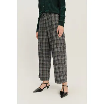 Dámské tričko Greenpoint široké kalhoty se vzorem zelené Velikost: 36