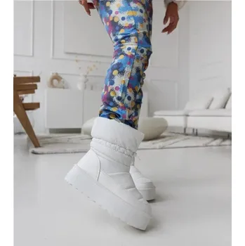 Dívčí sněhule Sněhule Solea na platformě bílé zateplené, 39 i240_205822_2:39