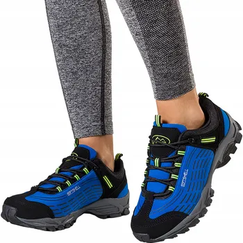 Dámské tenisky Dámské TREKOVÉ boty Modré Šněrovací Softshell Sportovní vel. 41