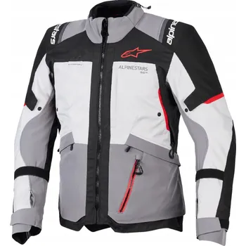 Moto bunda Textilní bunda Alpinestars Andes v4 Drystar šedá/černá/červená 4XL