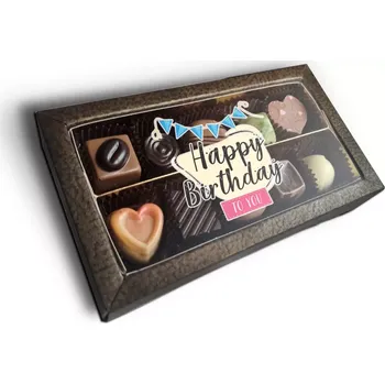 Bonboniéra Sablio Pralinky Happy Birthday to you - 10 ks pralinek