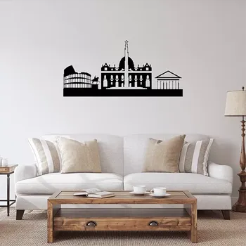 samolepka Sablio Samolepka na zeď: Panorama Řím - 60x28 cm