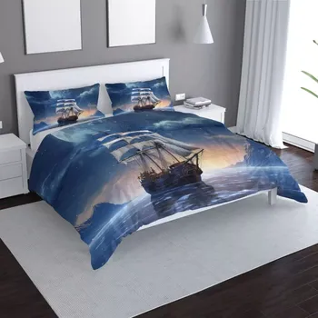 Povlečení Sablio Povlečení Plachetnice mezi horami - 140x220 / 90x70