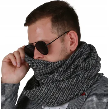 Šála Alur šedý nákrčník 150 cm - muž