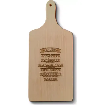 Kuchyňské prkénko Sablio Prkénko Pravidla naší rodiny