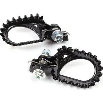 Nářadí na motocykly S3 Hard Rock Opěrky nohou +10 mm zadní pozice ocel černá ESK-743-B