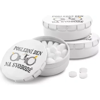 Bonbon Sablio Mentolky Poslední den na svobodě - 3 ks