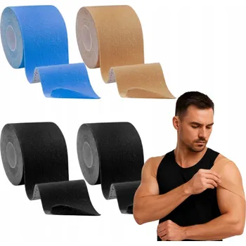 Tejpovací páska KINESIO TEJP KINEZIOLOGICKÁ PÁSKA NÁPLASTI SADA 4KS