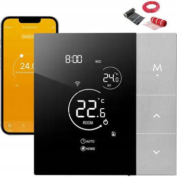 Termostat POKOJOVÝ TERMOSTAT WIFI 16A PROGRAMOVATELNÝ S HLASOVÝM OVLÁDÁNÍM