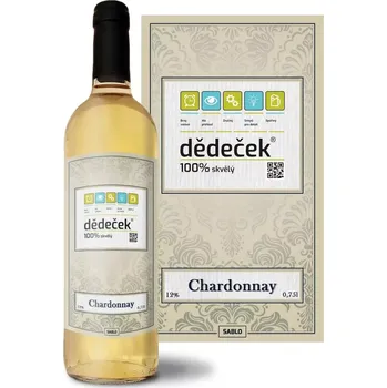 Víno Sablio Bílé víno Dědeček: 0,75 l