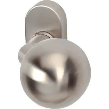 příslušenství k bráně Koule na branku s rozetou, pevná, nerez