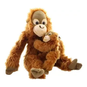 plyšák Plyšový orangutan s mládětem