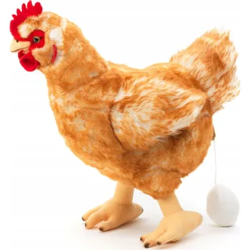 plyšák PLYŠÁK SLEPICE S VEJCEM 33 CM