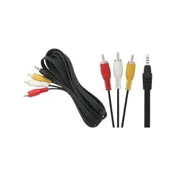 Audio kabel Kabel VenBOX rca-jack-1m-otmp minijack (3,5 mm) na 3x RCA (cinch) 1 m
