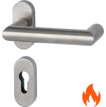 Dveřní kování Klika s úzkou rozetou Südmetall Hanna-R, TopSpeed, požární Klika/klika