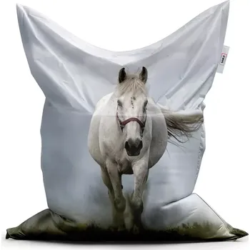 Sedací pytel Sablio Sedací vak Classic Bílý kůň 3 - 150x100 cm