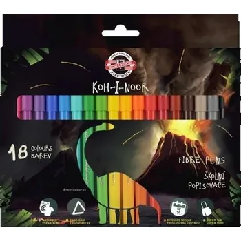 Vícebarevné Fixy koh-i-noor fixy Koh- fixy Koh-I-Noor fixy 18 ks