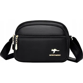 Kabelka Taška kabelka přes rameno EdiBazzar eko kůže černá