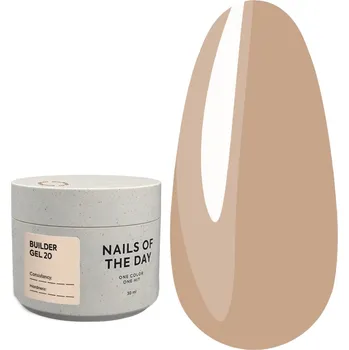 Lak na nehty NOTD Builder gel 20 karamelově béžový stavební gel, 30 ml