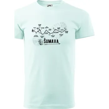 Profil Šumava - Klasické pánské triko vyšší gramáže - M ( Frost )