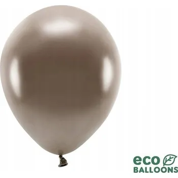 Balónek Balónky Eco latex metalizované hnědé 30 cm 100 ks