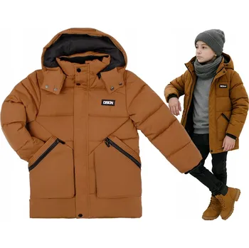 Chlapecká bunda F-26 Dětská zimní bunda parka, velikost 128