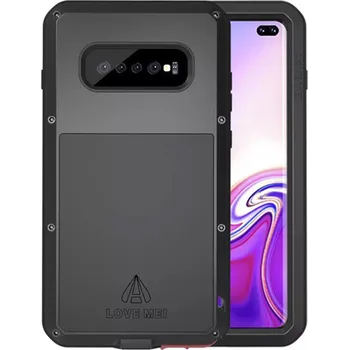 Pouzdro na mobilní telefon Zadní Kryt Love Mei pro Samsung Galaxy S10+ černý