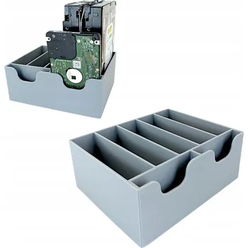 Univerzální organizér / stojan na HDD/SSD disky - pro 5 x 3.5" a 2 x 2.5" disky