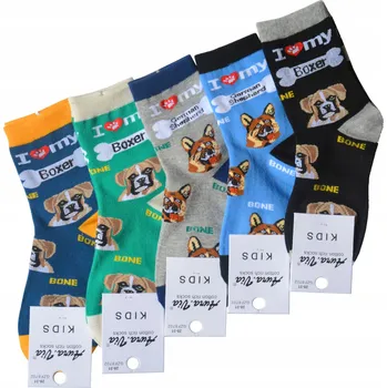 Pánské ponožky PONOŽKY barevné 28-31 chlapecké 5 PÁRŮ AURA.VIA