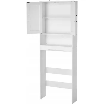 Koupelnový nábytek Police do Koupelny 3 Patra s Nastavitelnou Policí, Víceúrovňové Úložné Řešení