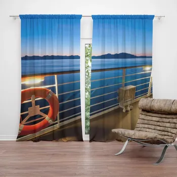 Závěs Sablio Závěs Pohled z lodě: 2ks 140x250cm