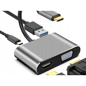 USB hub USB-C HUB ADAPTÉR HDMI 4k VGA USB 3.0 PD