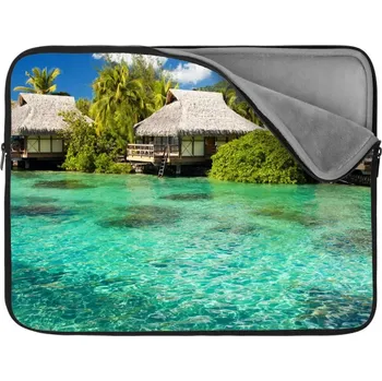 pouzdro na notebook Sablio Obal na notebook Chatky na moři - 15,6"