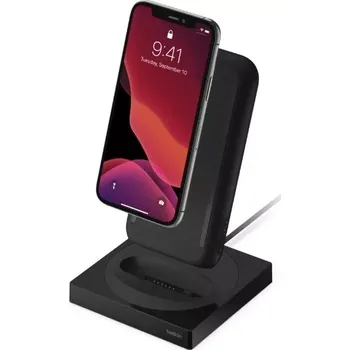 Powerbanka Belkin BOOSTCHARGE Přenosná bezdrátová powerbanka WIZ003, černá (Přenosná bezdrátová powerbanka pro iPhone 8 až 15)