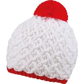 Čepice Cofee Zimní čepice Rough style Barva: bílá/červená (6Dwr), Velikost: uni