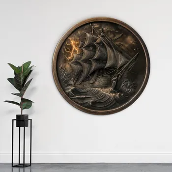 Obraz Rustikální obraz na zeď - Plachetnice | DUBLEZ