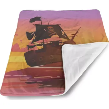 deka Sablio Deka pro miminko Pirátská loď při západu slunce - 90x120 cm