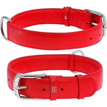 Obojek pro psa Kožený obojek pro psa klasický Waudog, velikost: 19-25 cm, šířka: 9 mm