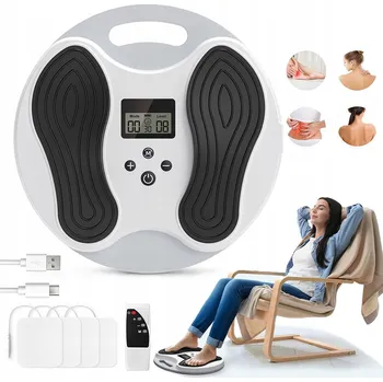 Masážní přístroj Stimulátor krevního oběhu masážní přístroj nohou EMS se 4 elektrickými stimulátory TENS