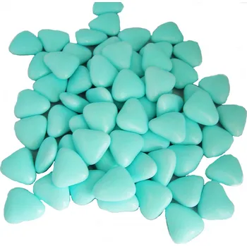 Obraz Čokoládky srdíčka italské MODRÉ 1 kg poděkování posypka dekorace