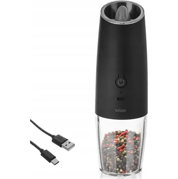 Kuchyňský mlýnek ELEKTRICKÝ MLÝNEK NA PEPŘ A SŮL GRAVITAČNÍ S USB NABÍJENÍM 20 CM