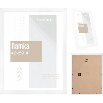 Rám na obraz Rámeček A2 rámečky na fotografie 42x59,4 rám bílý foto MDF 59,4x42 cm CADRO
