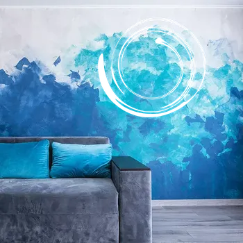 samolepka Sablio Samolepka na zeď: Zakulacenina - 60x60 cm