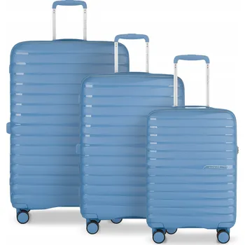 PUCCINI Sada CESTOVNÍCH KUFRŮ Tvrdé Polypropylenové 3v1 PP025-7