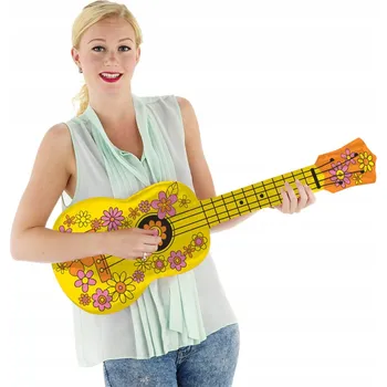 Party dekorace Dekorace nafukovací Ukulele kytara 80 cm Havaj