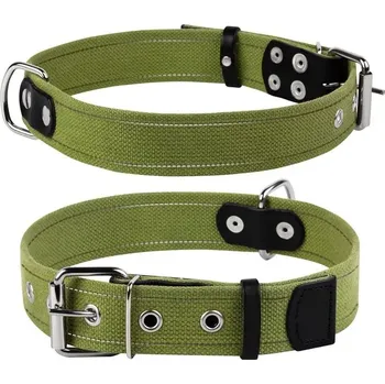 Obojek pro psa Materiálový obojek pro psa s odrazkou Waudog vel. M/L