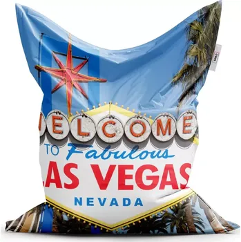 Sedací pytel Sablio Sedací vak Classic Welcome to Las Vegas - 150x100 cm