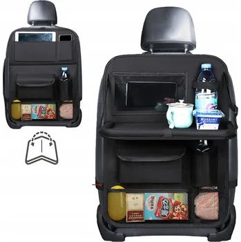 Organizér do auta ORGANIZÉR DO AUTA NA SEDADLO STOLEK OCHRANA ČERNÝ